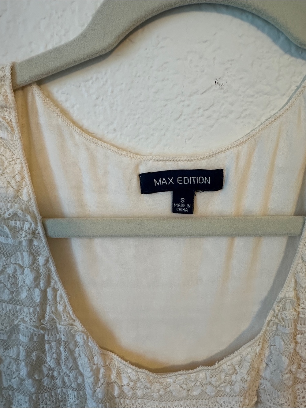 Max Edition Cream Crochet Maxi Dress - Picture 2 of 5
